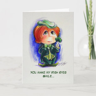Vous Faites Mes Yeux Irlandais Sourire - Carte de 