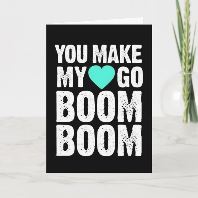 VOUS FAITES **MON COEUR BOOM DE BOOM** CARTE D'AMO (Devant)