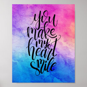 Vous Faites Mon Coeur Sourire Poster