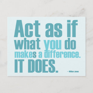 Vous Faites Une Différence Carte Postale Motivatio