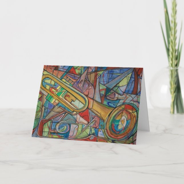 Vous jazz vers le haut de ma vie ! Carte de voeux (Devant)