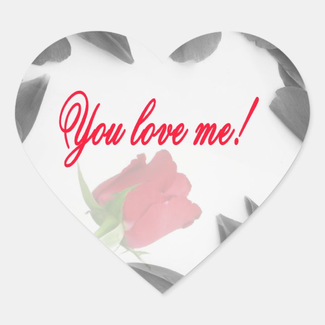 Vous m'aimez - Stickers (Devant)