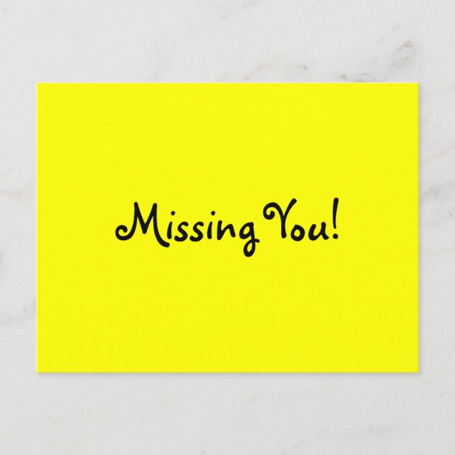 Vous Manquez ! carte postale (Devant)