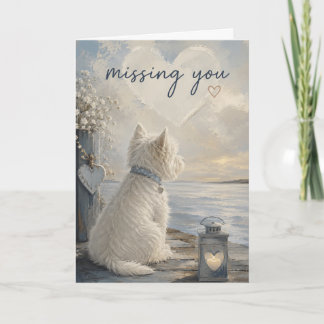 Vous manquez Westie Carte de vœux