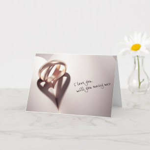 **VOUS MARIEZ "MOI" (JE VOUS AIME) CARTE