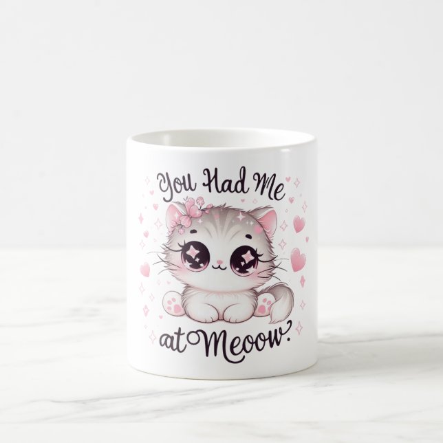 Vous m'avez eu à Meoow Kawaii Chat Mug Cute Rose K (Centre)