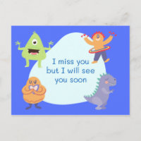 Vous me manquez carte postale