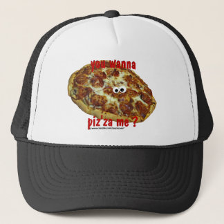 "vous me voulez au piz'za ?" casquette