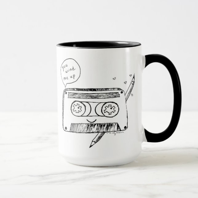 Vous m'enroulez vers le haut de la rétro tasse (Droite)
