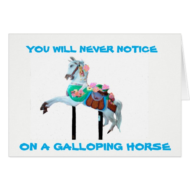 VOUS NE VERREZ JAMAIS CARTE DE RÉCEPTION CAROUSEL (Devant horizontal)