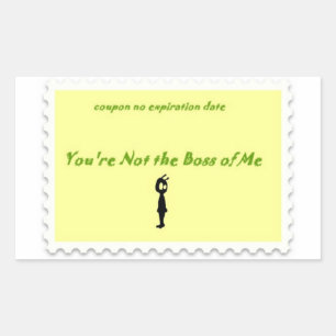 Vous n'êtes pas le coupon autocollant Alien patron