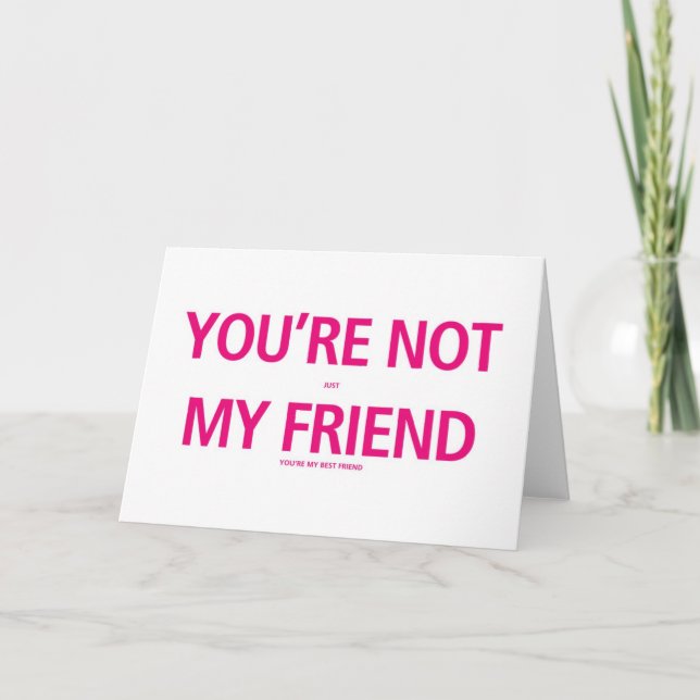 Vous n'êtes pas seulement mon ami... Carte de jour (Devant)