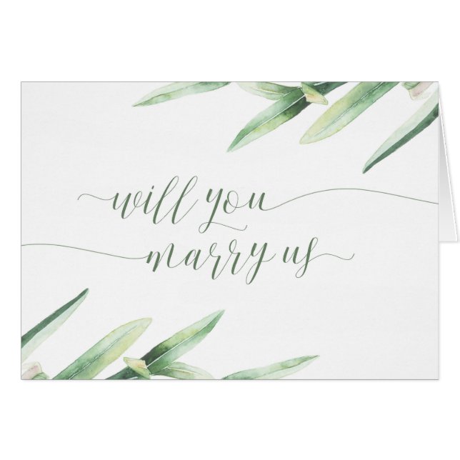 Vous nous épouserez épousant la carte d'Officiant (Devant horizontal)