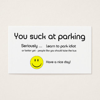 Vous Pouvez Chanter Au Carte de visite De Parking