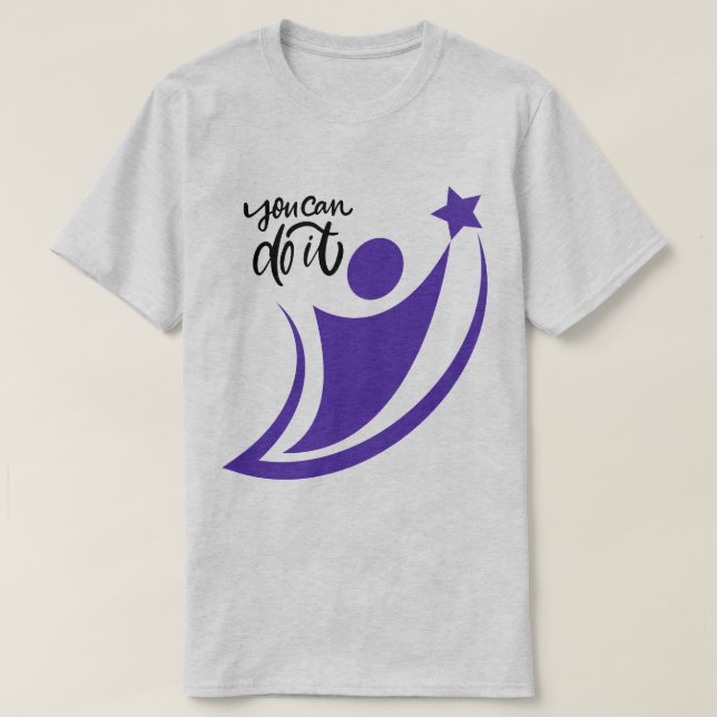 Vous Pouvez Le Faire T-Shirt Motivationnel - Perme (Design devant)