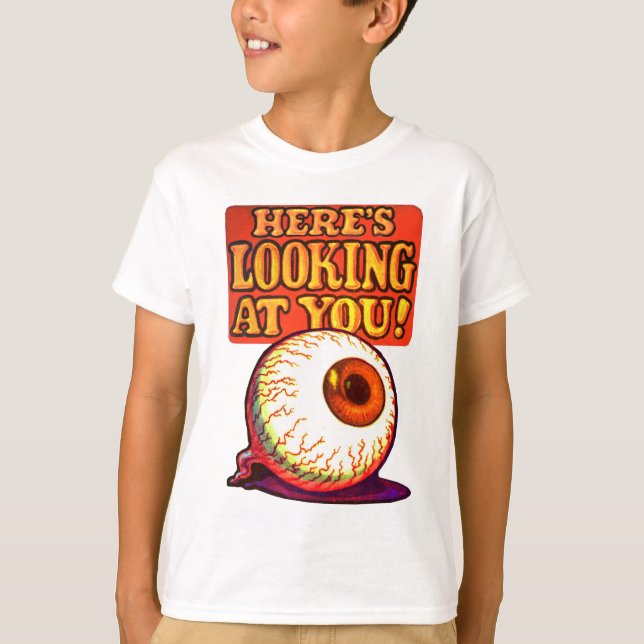 Vous regardez, T-shirt Eyeball Éffrayant (Devant)