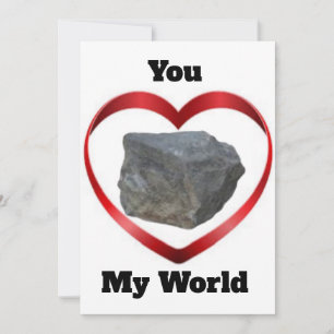Vous Rock My World Carte Saint-Valentin