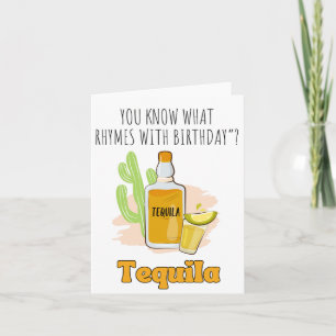 Vous Savez Ce Que Tequila Puns Carte Anniversaire