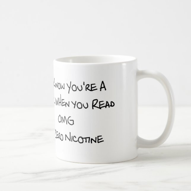 Vous savez que vous êtes un Vaper tasse blanche (Droite)