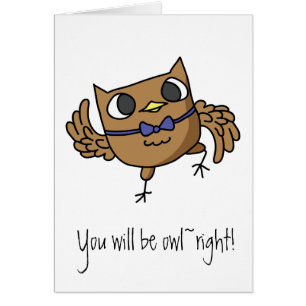 Vous serez carte de calembours de hibou