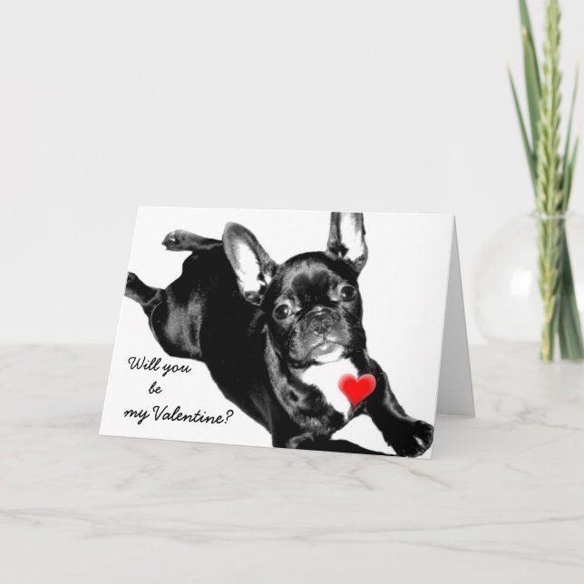 Vous serez ma carte de bouledogue français de (Devant)