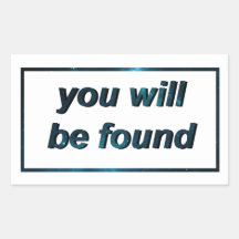 Vous serez trouvé : Stickers