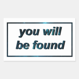 Vous serez trouvé : Stickers