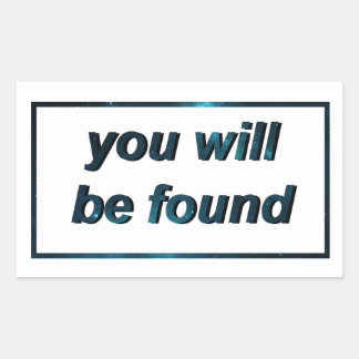 Vous serez trouvé : Stickers