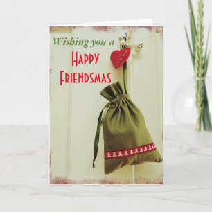 Vous souhaitant une carte heureuse de Friendsmas