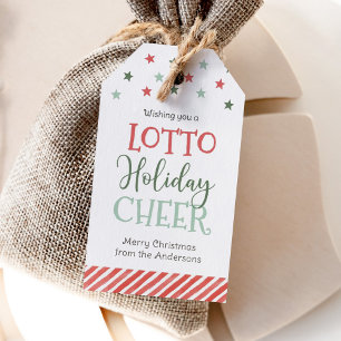 Vous souhaite un Noël de loterie joyeux Étiquette
