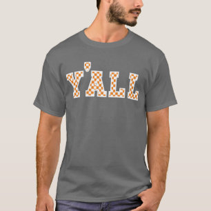 VOUS T-shirt collégial de damier de collection