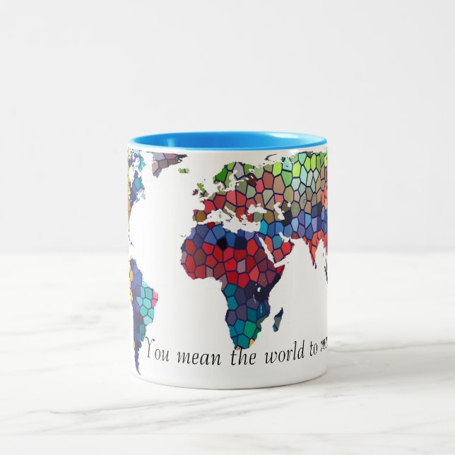 Vous voulez dire le monde à moi tasse (Centre)