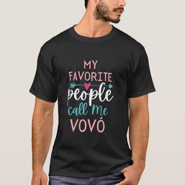 Vov Av Favorite Oma Brasilianische Großmutter Moth T-Shirt (Vorderseite)