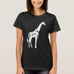 Vovo Giraffe Grandeltern Tag Safari Zoo Grandmoth T-Shirt