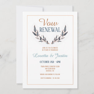 Vow Renewal Einladung
