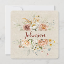 Vow Renewal Floral Border Einladung