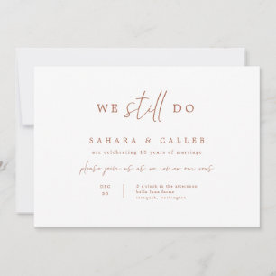 Vow Renewal Zeremony Wedding Invitation Card S102 Save The Date