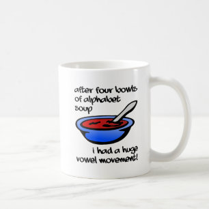 Vowel Movement Funny Mug Kaffeetasse