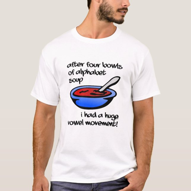 Vowel Movement Funny Tshirt (Vorderseite)