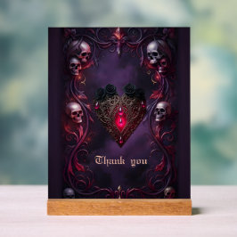 Vows Beyond the Veil – Gothic Wedding Art  Acrylschild