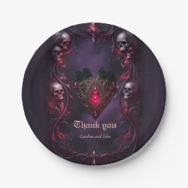 Vows Beyond the Veil – Gothic Wedding Art  Pappteller