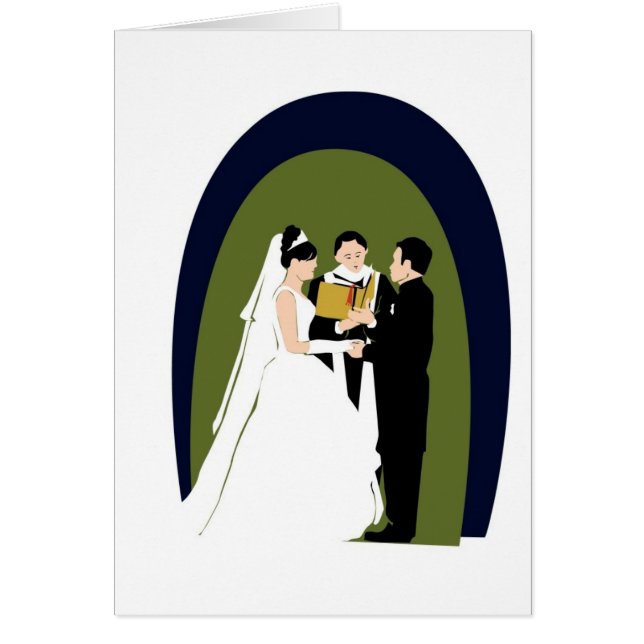 Vows, Mariée, Groom et Officier (Devant)