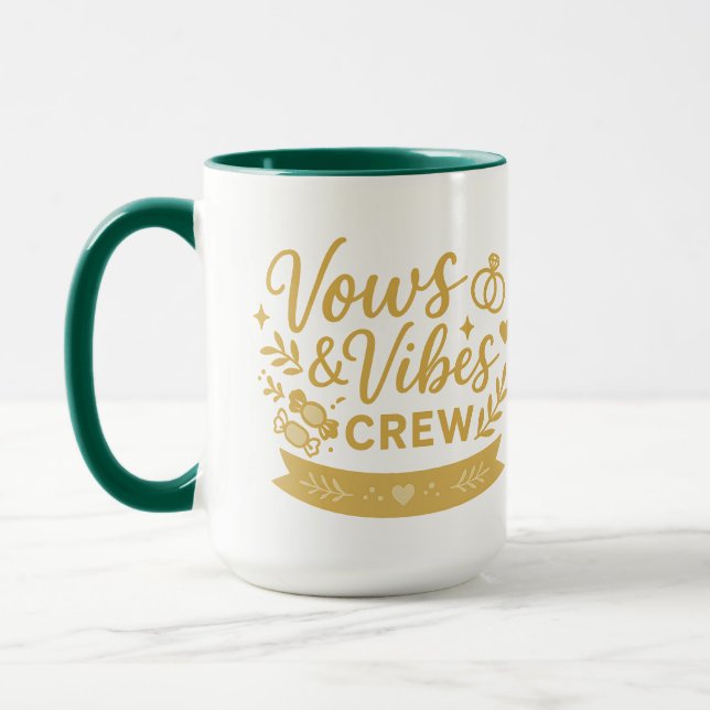 Vows & Vibes Crew | Halloween Gifts Tasse (Links)
