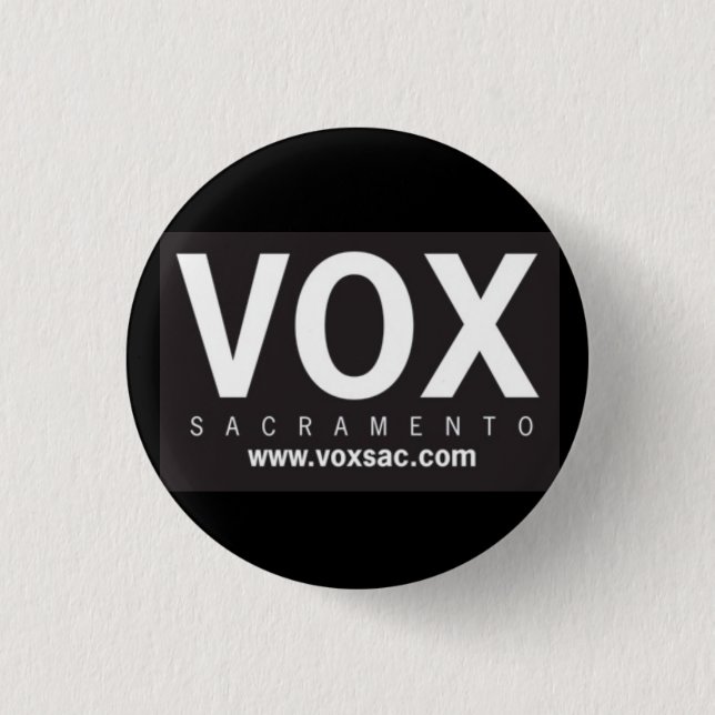 VOX_LogoBLK_HR Button (Vorderseite)