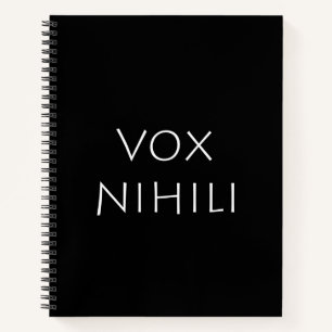 Vox nihili notizbuch