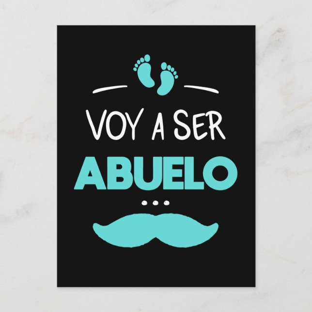 Voy a ser abuelo postkarte (Vorderseite)
