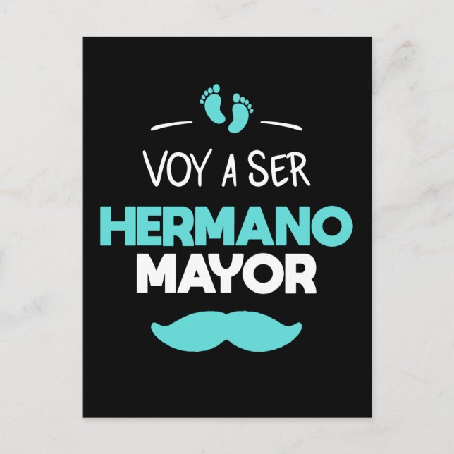 Voy a ser hermano Mayor Postkarte (Vorderseite)