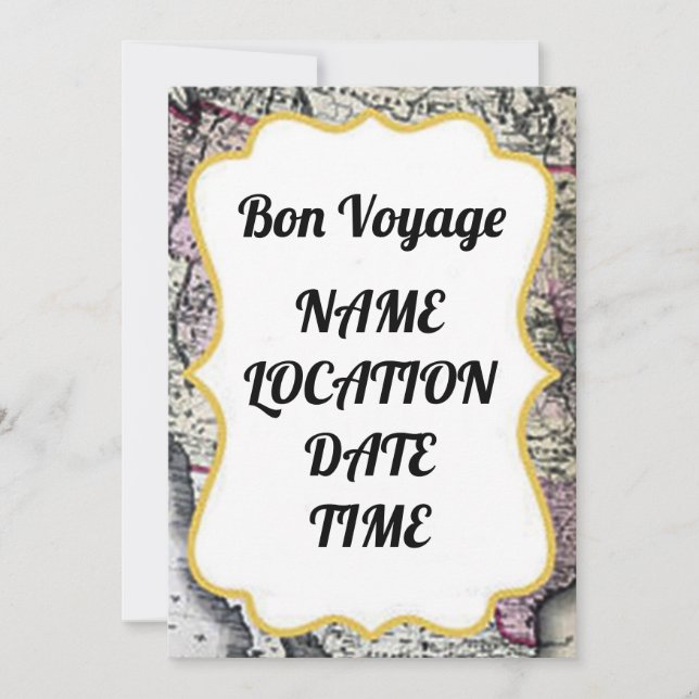 ***VOYAGE BON*** INVITATION À LA FÊTE (Devant)