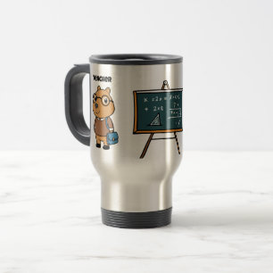 Voyage Capybara professeur de retour à l'école Mug