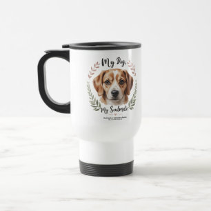 Voyage Cute Puppy Travel Mug pour Amoureux de les chiens